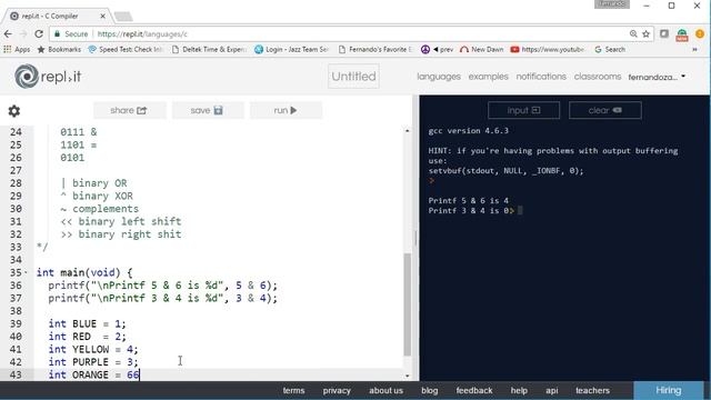 Beginning C - Part 26 Bitwise Operations смотреть онлайн