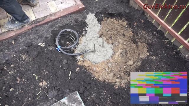 Фундамент для уличного фонаря| Освещение территории!!