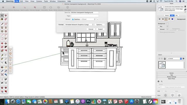 Export Sketchup Model with Transparent Background and Import into Photoshop as a Layer смотреть онлайн