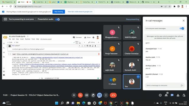 Official YOLO v7 Object Detection for Google Colab Live Session Recording смотреть онлайн