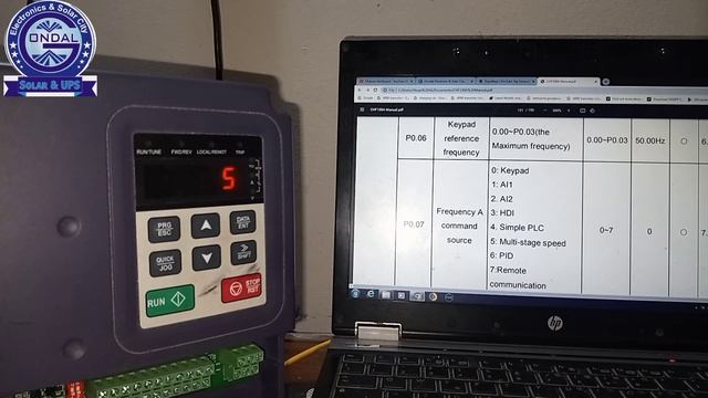 INVT VFD  Parameter P0.07 To P0.08 Detail With User Manual Urdu And Hindi