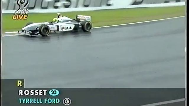 F1 Great Britain 1998 Warm-Up Rosset aquaplains into the barriers (DF1) смотреть онлайн