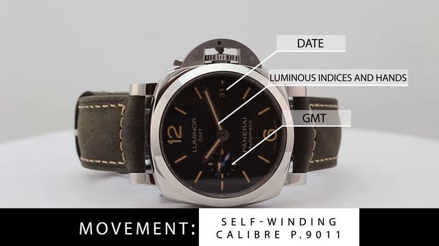 Panerai Luminor 1950 3 Days Gmt Automatic с PAM01535 смотреть онлайн