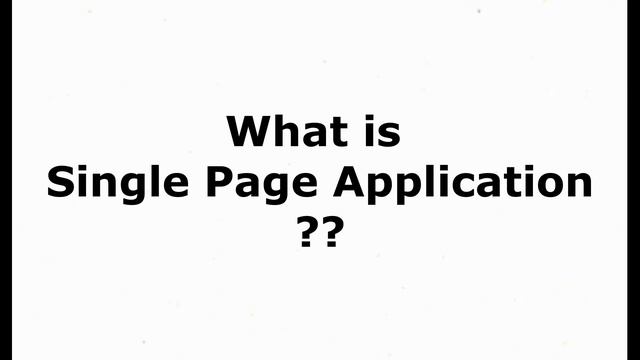 What is single page application | React js Tutorial смотреть онлайн