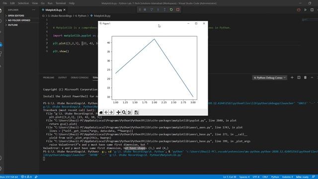 Python Matplotlib Module Plotting Part 01 смотреть онлайн