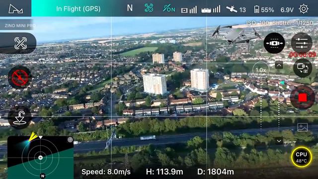 Max 33 minutes Flight of 2021 New Hubsan Zino Mini Pro Drone, Mobile App Screen Recording Evidence смотреть онлайн