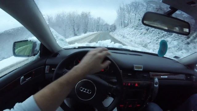 2003 Audi A6 Allroad 2.5tdi Quattro - Snow POV / POV vožnja po snegu смотреть онлайн