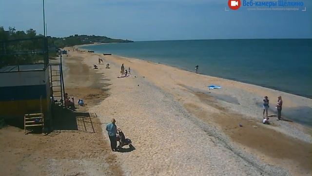 Пляж в Щёлкино, 13.05.2016 - time-lapse с камеры 1 смотреть онлайн