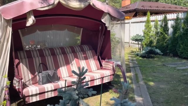 Ночь на любимой даче❤️Фонарики. Новая Роза. Шашлык. 3 хвойный уголок. Обработала хвойные Эпином. смотреть онлайн