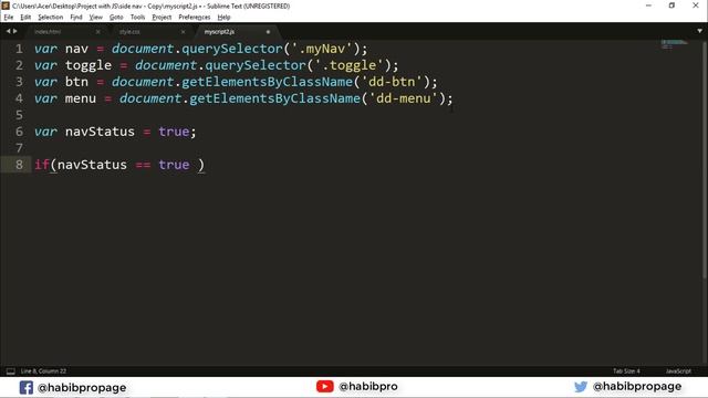 100% Responsive Dropdown Navigation Bar using HTML CSS JavaScript Bangla Tutorial || HABIB PRO смотреть онлайн