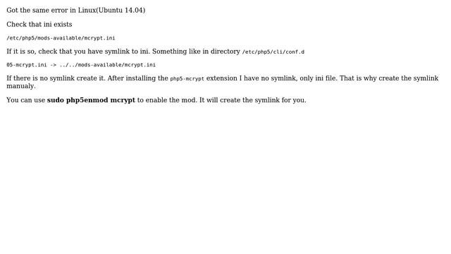 DevOps & SysAdmins: The requested PHP extension ext-mcrypt \* is missing from your system смотреть онлайн