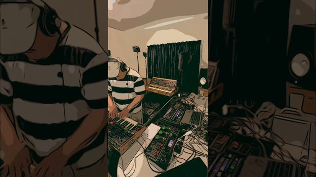 Solo Synth Studio Live | minimoog model D, OB6, Drumbrute impact, nux tape echo, Boss RC505 MK2 смотреть онлайн