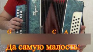 Много ль надо мужику // разбор на гармони