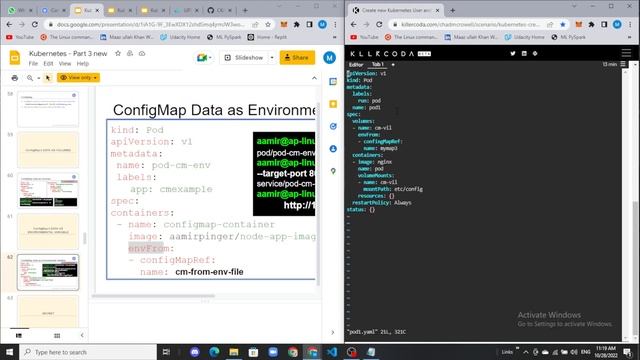 Kubernetes ConfigMap, Secrets video# 4 Hindi/Urdu смотреть онлайн