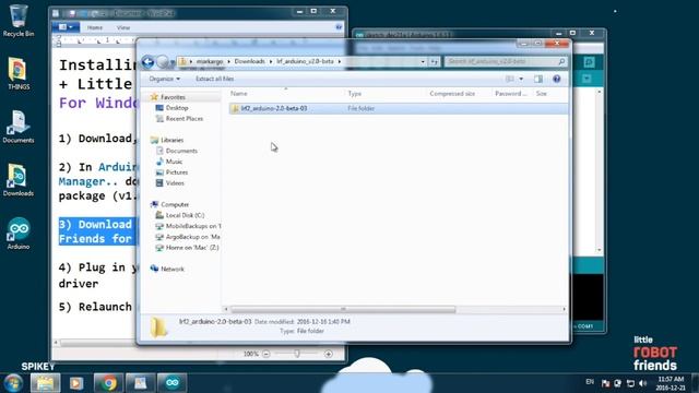 Installing Arduino + Little Robot Friends library for Windows смотреть онлайн