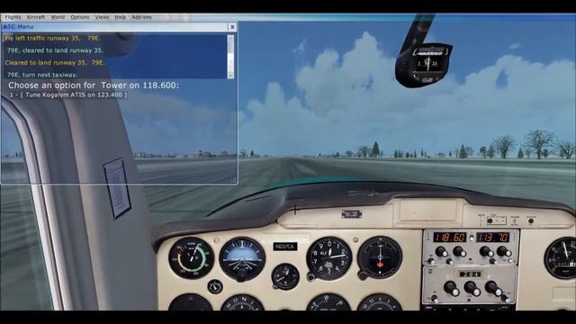 [FSX] Облёт г.Когалым, посадка в аэропорту(USRK) смотреть онлайн
