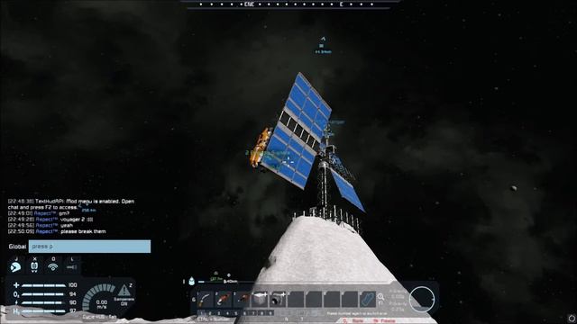 "Should I land on the solar panels?" - Space Engineers смотреть онлайн