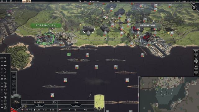 Panzer Corps 2 | C1-17A | Wehrmacht Campaign | Sealion Landing 2/2 | Generalissimus смотреть онлайн