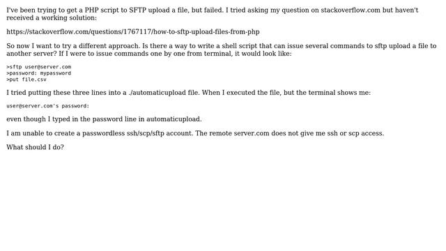 Shell script to automate SFTP Upload? (3 Solutions!!) смотреть онлайн