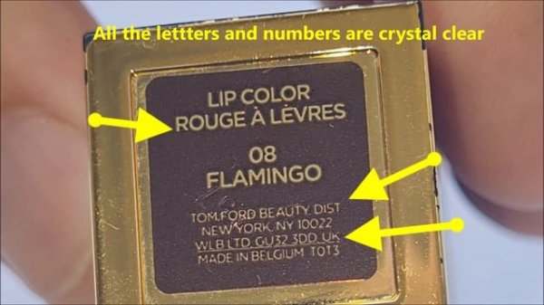 Tom Ford Lip Color real vs fake. How to spot fake Tom Ford lipstick