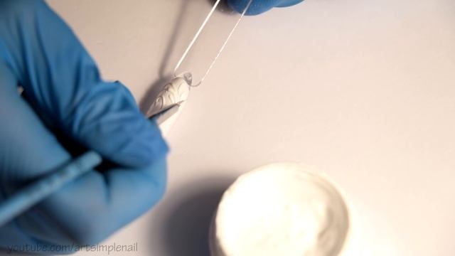 Дизайн ногтей: Вензеля гель-пастой. Маникюр с интересным эффектом. ART паста смотреть онлайн