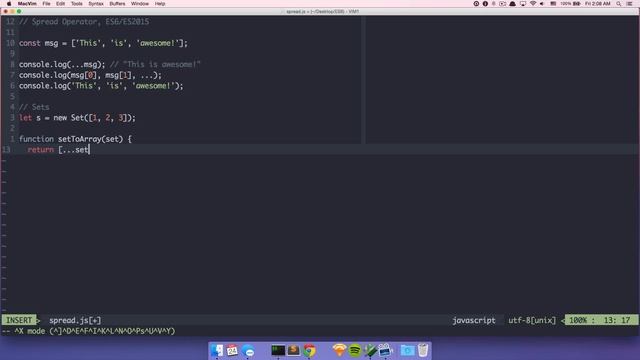 Spread Operator in ES6/ES2015 смотреть онлайн