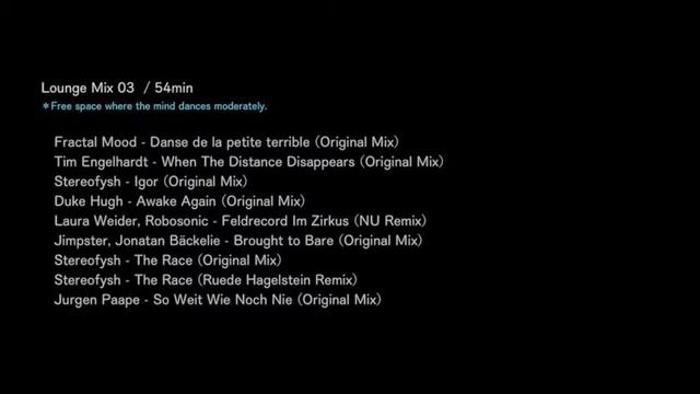 Lounge Mix 03 : 54min смотреть онлайн