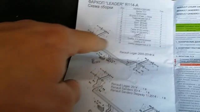 Установка фаркопа Рено Сандеро степвей 2