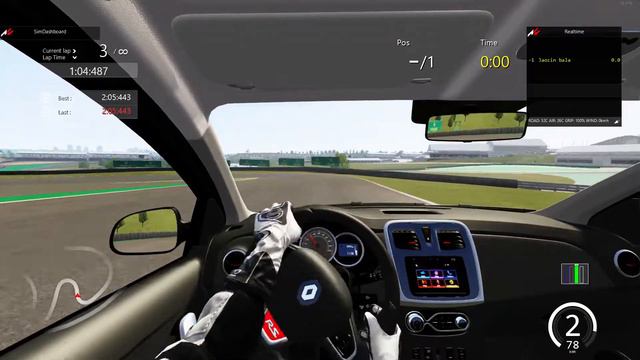Assetto Corsa - Sandero RS @ Interlagos (2:05:119) Flying Lap смотреть онлайн