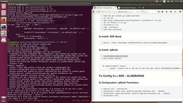 Guide C++ SDK Installation for NAO or Pepper in Linux (Ubuntu) with SoftBank Aldebaran Robotics смотреть онлайн