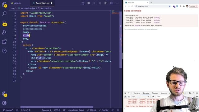 Live coding react - adding more functionality to an accordion component смотреть онлайн