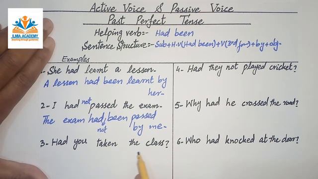 Past Perfect Tense Passive Voice || Past Perfect Tense Active and Passive Voice смотреть онлайн