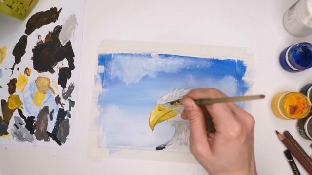 Рисуем сказочного орла смотреть онлайн