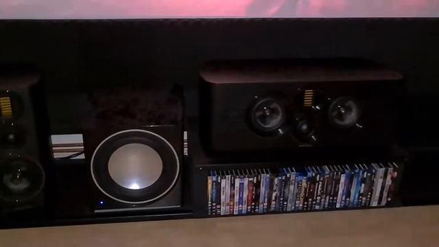 Wharfedale Evo 4.2 and 4.c set up (sound demo) in home theater смотреть онлайн