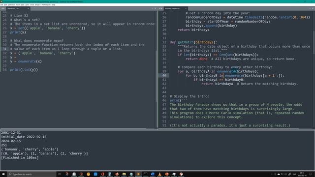 intermediate Python Project # 2: The Birthday Paradox смотреть онлайн