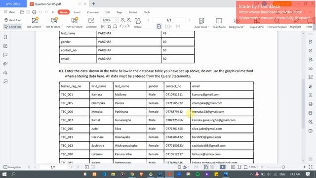 Task 05 | The Insert Query Statement | 1st Year | Java Institute | Hiranya Semindi смотреть онлайн