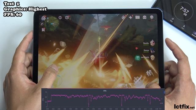 iPad Air 5 Genshin Impact Gaming test 2024 | Apple M1 смотреть онлайн