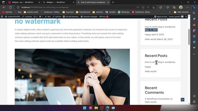 How to add a sidebar menu in WordPress | How to edit sidebar in WordPress |Custom sidebar WordPress смотреть онлайн