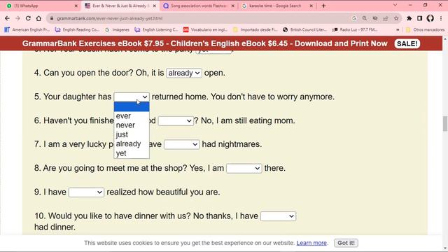 Class 11_Time Expressions: For, Since, Lately And Recently _08/09/2023