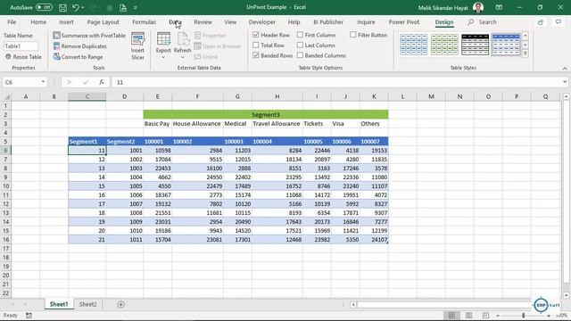 MS Excel Power Query Unpivot Trick смотреть онлайн