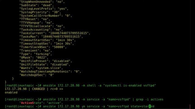 Ansible Tutorial - Ad-Hoc Command Service Management Using Ansible modules Service and systemd смотреть онлайн