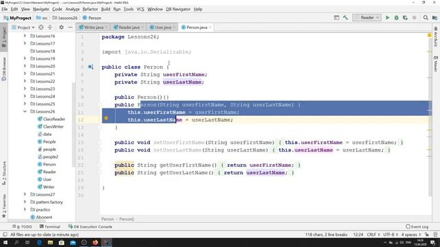 Java - урок 26.3 (Упаковка объектов при помощи Externalizable) смотреть онлайн