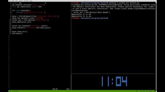 How to resolve PyGTKDeprecationWarning // PyGTK Deprecation Warning смотреть онлайн