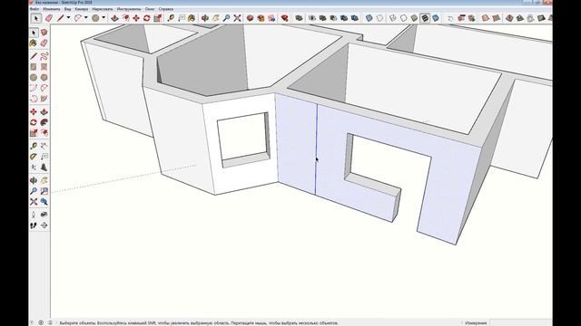 3D модель из чертежа. Моделируем планировку квартиры. Таймлапс смотреть онлайн