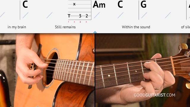 Sound of Silence Fingersyle Guitar Tutorial смотреть онлайн