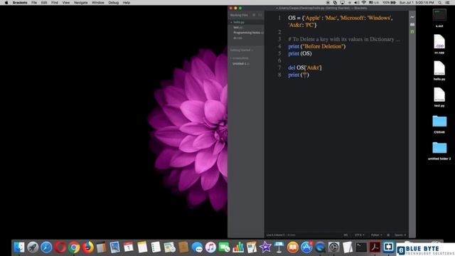 Complete Python Course - 051 - Delete a Value in Dictionaries смотреть онлайн