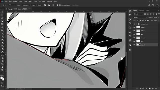 Tutorial Coloring and Animating Manga | Photoshop and After Effect Tutorial смотреть онлайн