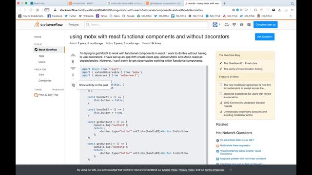 My first attempt in trying out MobX смотреть онлайн