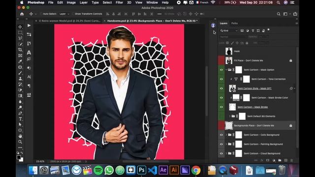 Balaclava - Cartoon Photoshop Plugin - With Mask Tutorial смотреть онлайн
