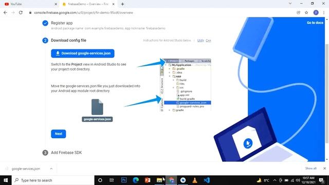 How to Connect Android Studio to Firebase DataBase (2022)|for Beginners|tutorial#1 смотреть онлайн
